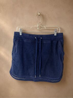 Style & Co Size M Skort Navy Drawstring Athletic Casual Skirt Shorts
